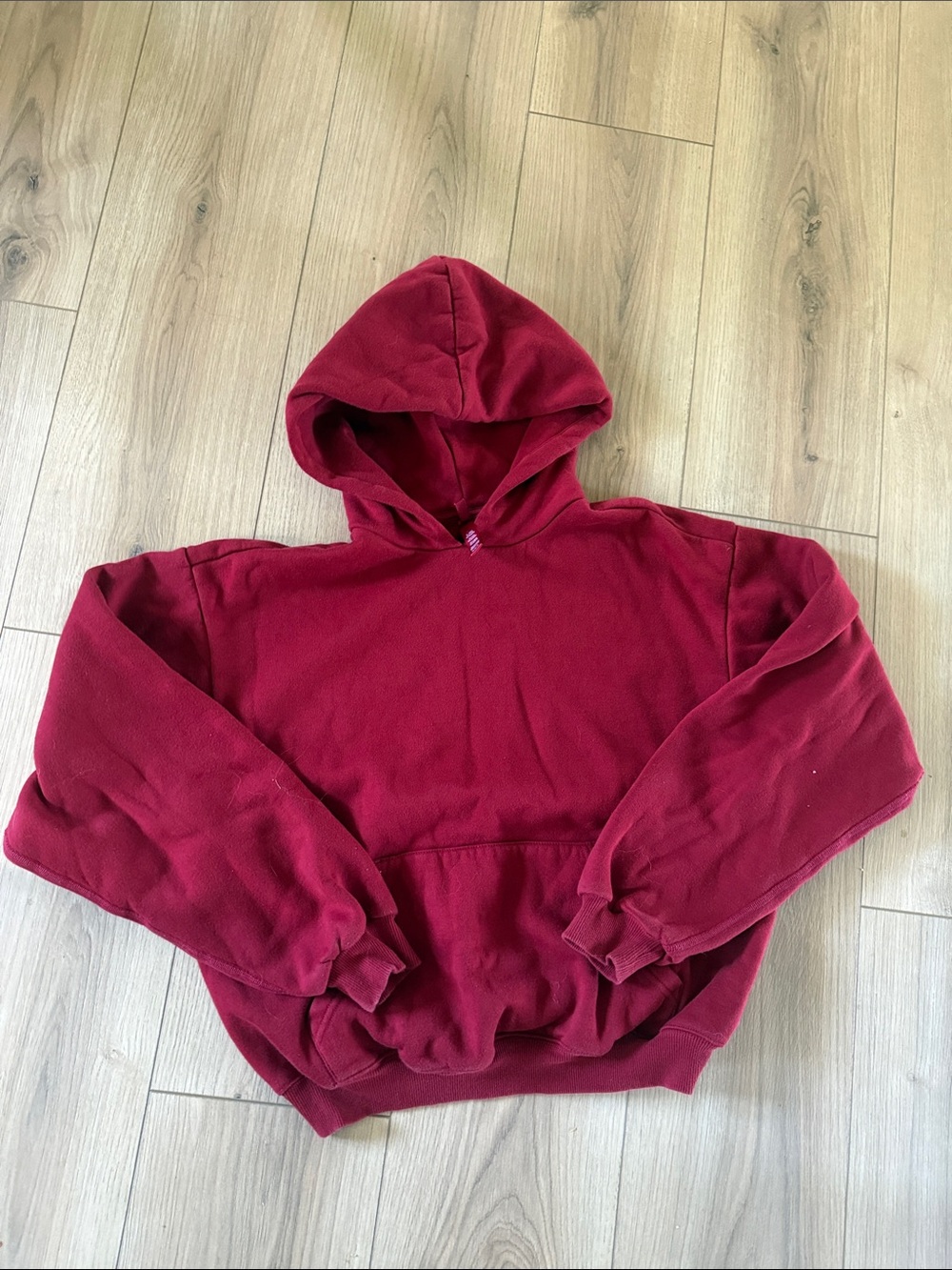 SKIMS Women’s Hoodie Red Size Medium Pullover